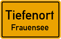 Straßen in Tiefenort Frauensee