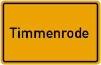 City Sign Timmenrode