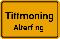 Straßenverzeichnis Tittmoning Alterfing
