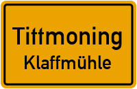 Straßenverzeichnis Tittmoning Klaffmühle