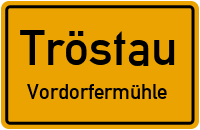 Straßen in Tröstau Vordorfermühle