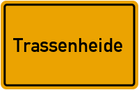 Ortsschild von Trassenheide in Mecklenburg-Vorpommern