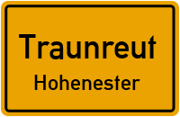 Straßen in Traunreut Hohenester