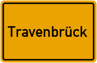 Ortsschild von Gemeinde Travenbrück in Schleswig-Holstein
