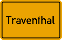 Ortsschild von Gemeinde Traventhal in Schleswig-Holstein