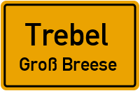 Straßen in Trebel Groß Breese