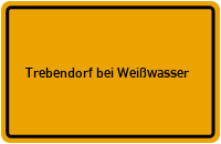 City Sign Trebendorf bei Weißwasser