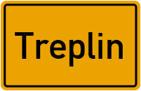 Ortsschild von Gemeinde Treplin in Brandenburg