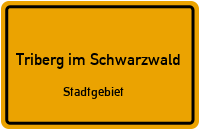 Schonacher Straße in 78098 Triberg im Schwarzwald (Stadtgebiet)