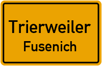 Straßenverzeichnis Trierweiler Fusenich