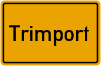 Ortsschild von Gemeinde Trimport in Rheinland-Pfalz