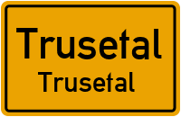 Kirchgasse in TrusetalTrusetal