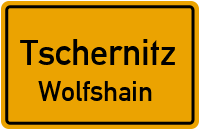 Schießhausweg in TschernitzWolfshain