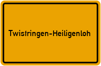 Ortsschild Twistringen-Heiligenloh