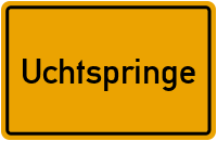 Ortsschild von Gemeinde Uchtspringe in Sachsen-Anhalt