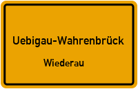 Hauptstraße in Uebigau-WahrenbrückWiederau