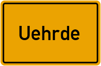 Ortsschild von Gemeinde Uehrde in Niedersachsen
