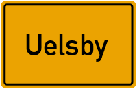 Ortsschild Uelsby