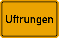 Ortsschild von Gemeinde Uftrungen in Sachsen-Anhalt
