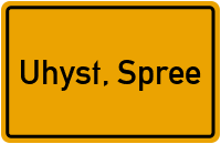 City Sign Uhyst, Spree
