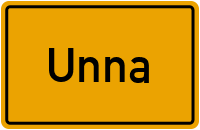 Ortsschild von Stadt Unna in Nordrhein-Westfalen