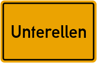 Ortsschild von Unterellen in Thüringen
