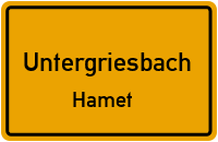 Hameter Straße in 94107 Untergriesbach (Hamet)