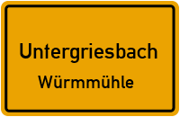 Würmmühle in 94107 Untergriesbach (Würmmühle)