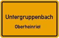 Fasanenweg in UntergruppenbachOberheinriet
