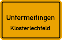 Bürgermeister-Klaußner-Straße in UntermeitingenKlosterlechfeld