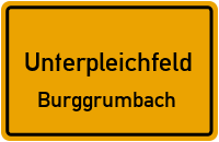 Heckengasse in UnterpleichfeldBurggrumbach