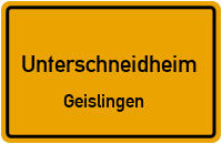 Flurstraße in UnterschneidheimGeislingen