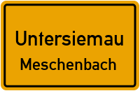 Wiesenstraße in UntersiemauMeschenbach