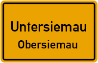Straßenverzeichnis Untersiemau Obersiemau