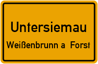 Weideweg in UntersiemauWeißenbrunn a. Forst