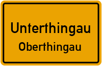 Bergstraße in UnterthingauOberthingau