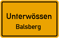 Straßenverzeichnis Unterwössen Balsberg