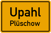 Plüschower Dorfstraße in UpahlPlüschow