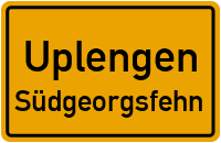 Moorvogtstraße in UplengenSüdgeorgsfehn
