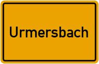 Waldstraße in Urmersbach