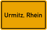 City Sign Urmitz, Rhein