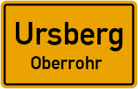 Straßenverzeichnis Ursberg Oberrohr