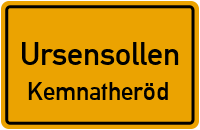 Straßenverzeichnis Ursensollen Kemnatheröd