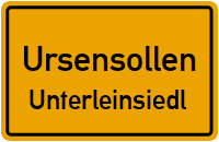Straßen in Ursensollen Unterleinsiedl