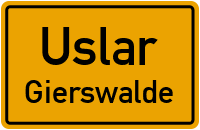 Straßenverzeichnis Uslar Gierswalde