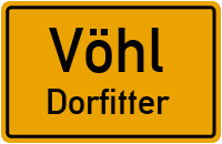 Oststraße in VöhlDorfitter