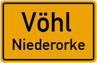 Asperweg in VöhlNiederorke