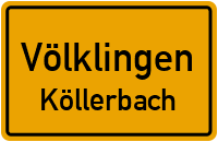 Schwarzer Weg in VölklingenKöllerbach