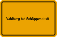 City Sign Vahlberg bei Schöppenstedt