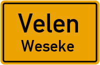 Holthauser Straße in VelenWeseke